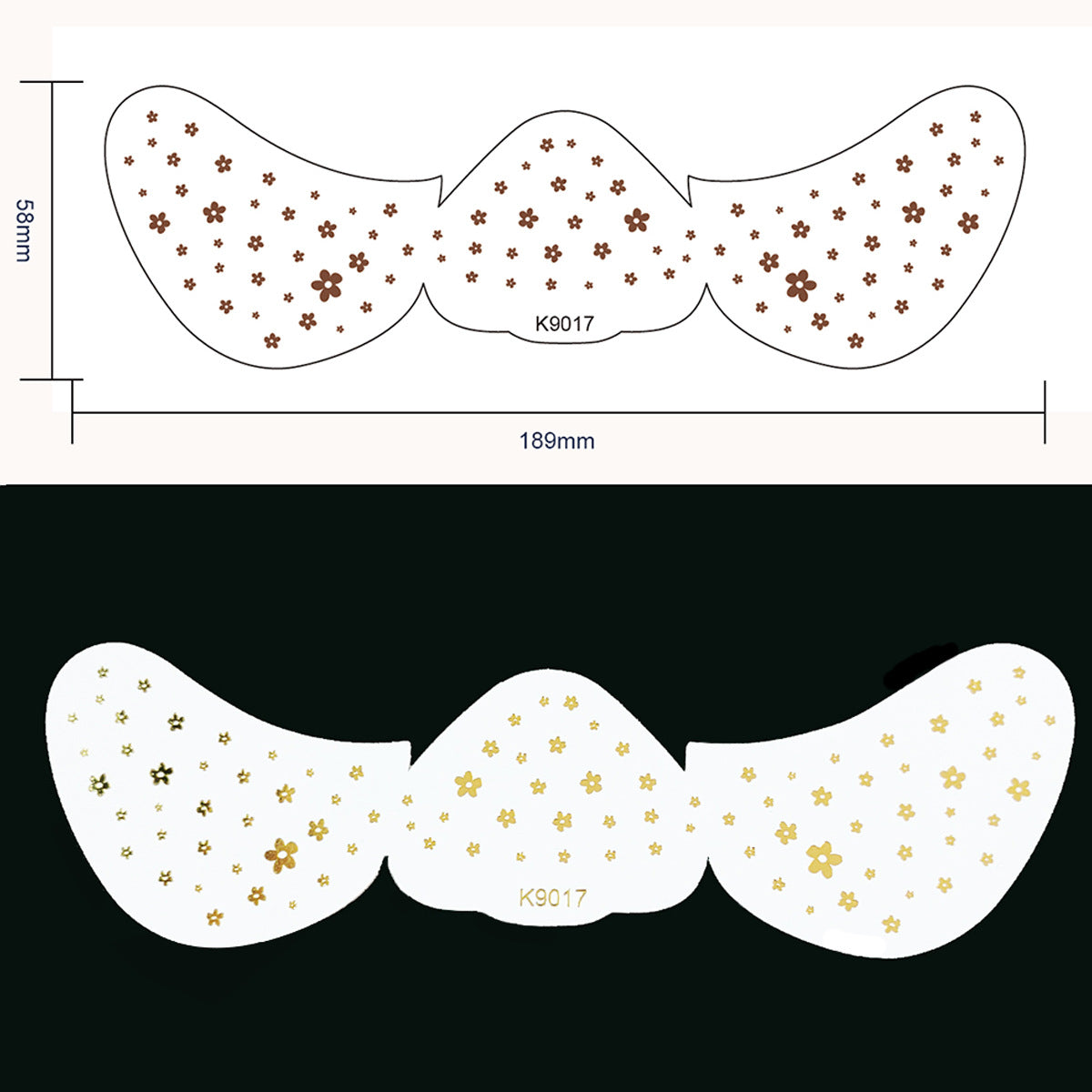 Facial Freckles Stickers Gilding Freckle-like Dots Tattoo Sticker Waterproof Eye Stickers For Women