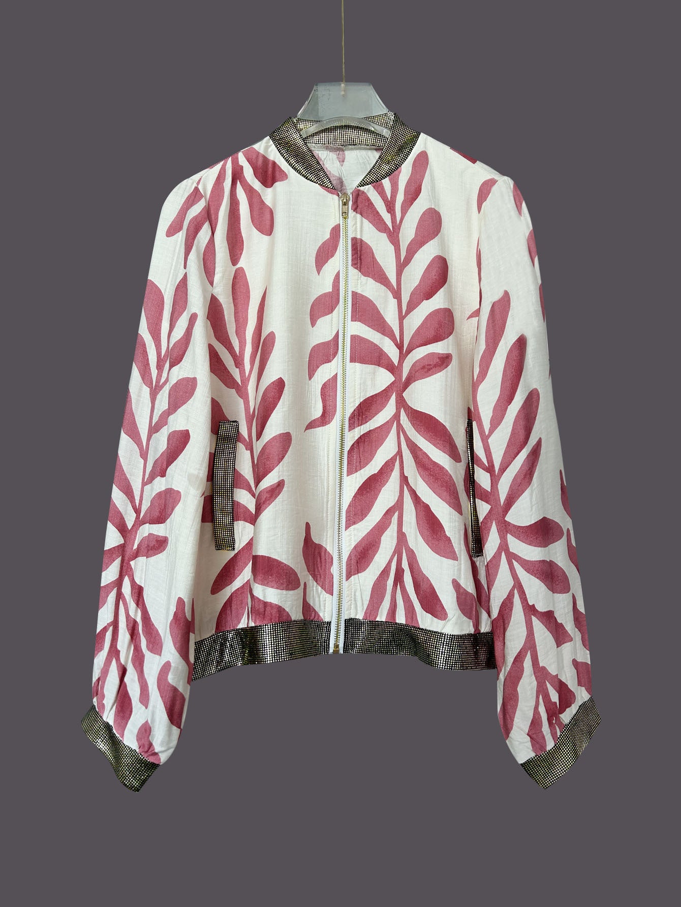 Casual Fashion Slim-fit Plant Print Top