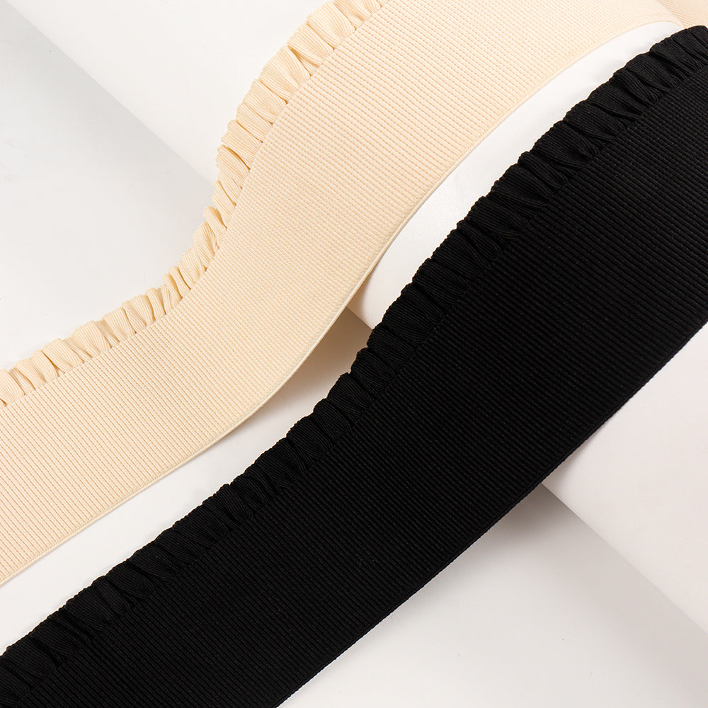 New Belt Women's Style Lace Elastic Belt Waist Seal Fashionable All Match Lady Pure Color Show Thin Decorative Dress