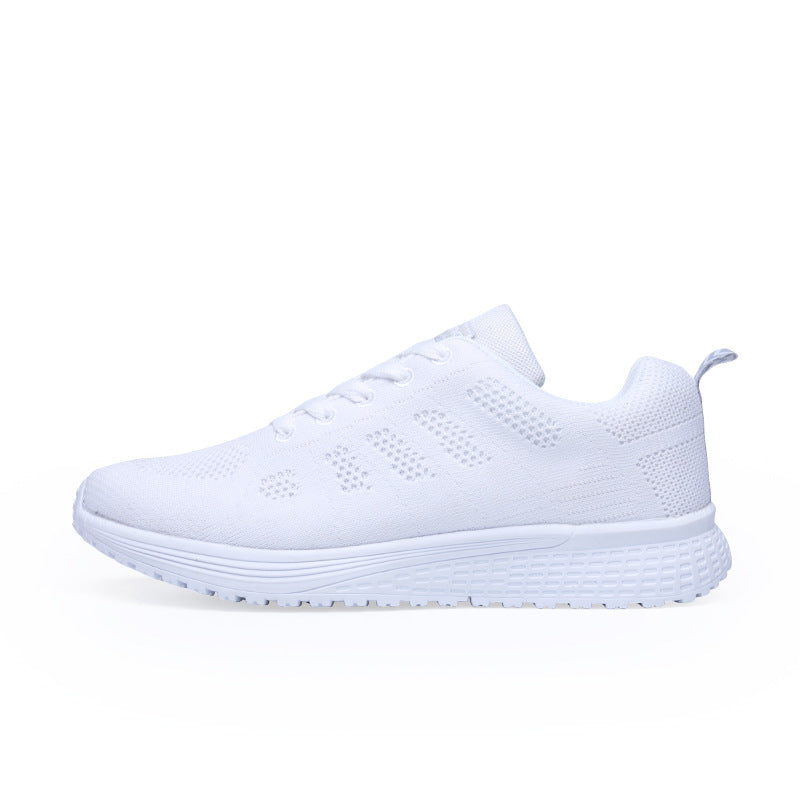 Sorte Hvide Sneakers Til Kvinder Med Snøre Løbesko Gåsko