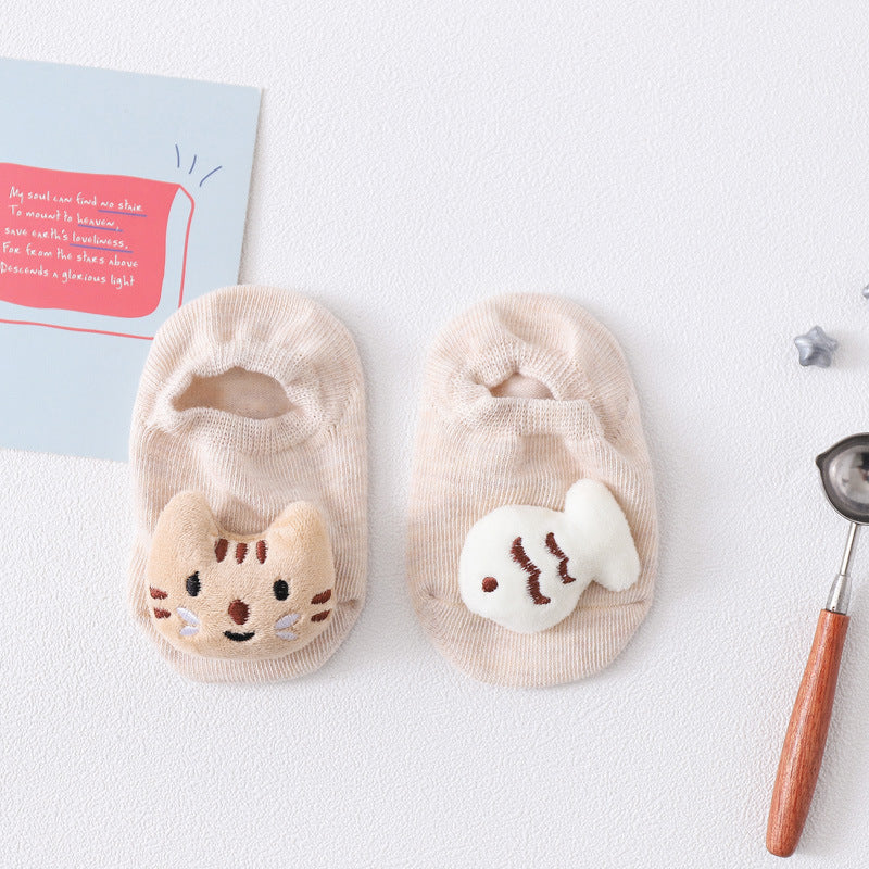 Summer Baby Early Education Doll Floor Socks Anti-Slip