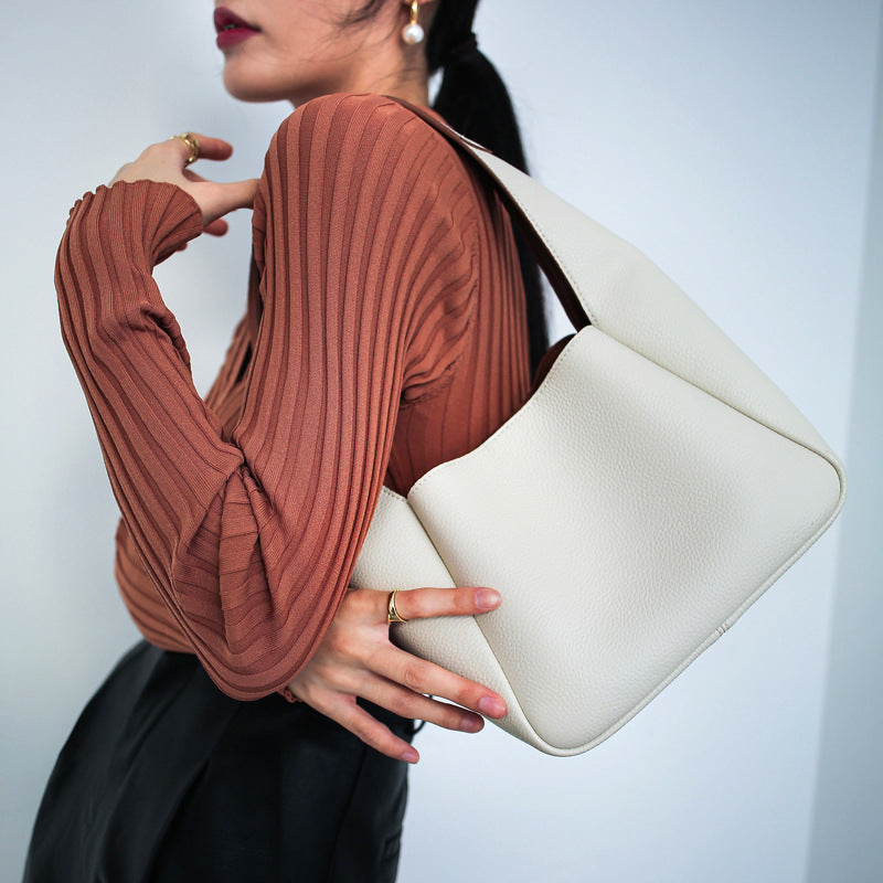 Top Layer Cowhide High-grade Shoulder Leather Women Bag