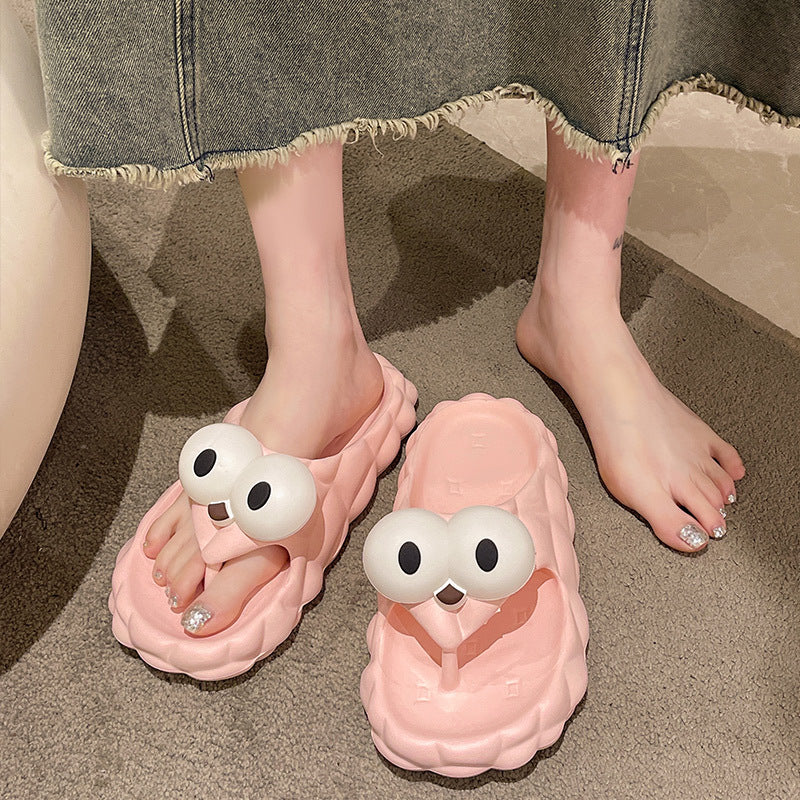 Korean Cartoon Cute Net Red Wind Beach Slippers