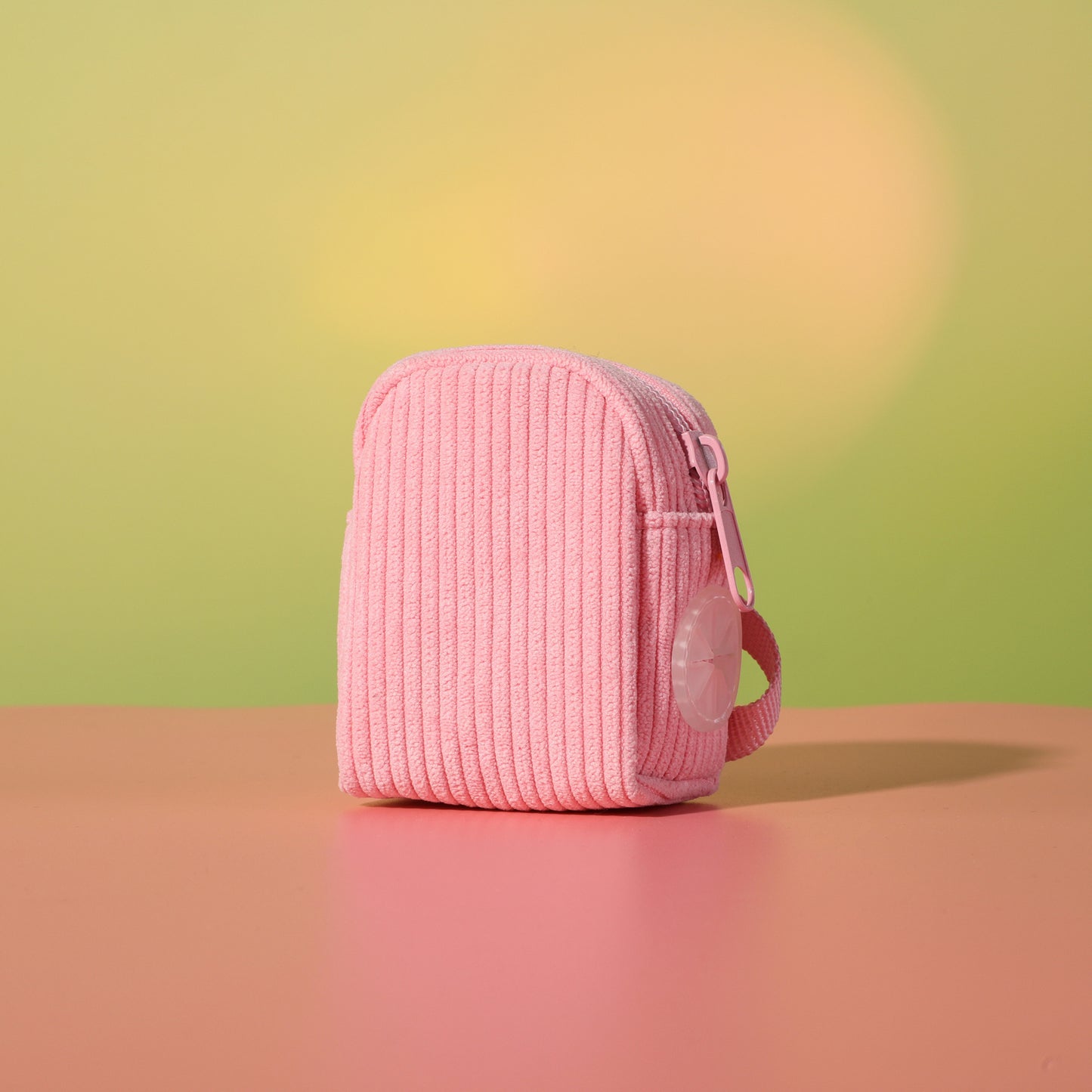 Design Pink Corduroy Pet's Chest-back Can Carve Writing Collar Rope Dog Walking Bag