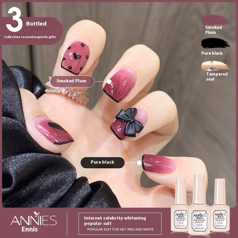 Women's Three-color New Ice Jelly Nude Color Gel Nail Polish Suit
