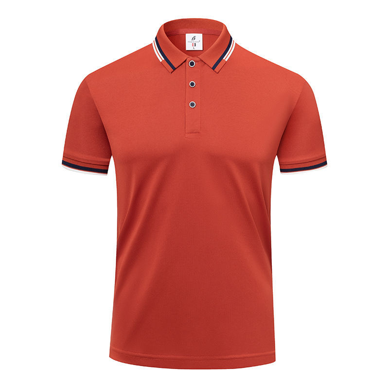 Ice Cotton High-end Enterprise Clothes Lapel Short Sleeve 190g