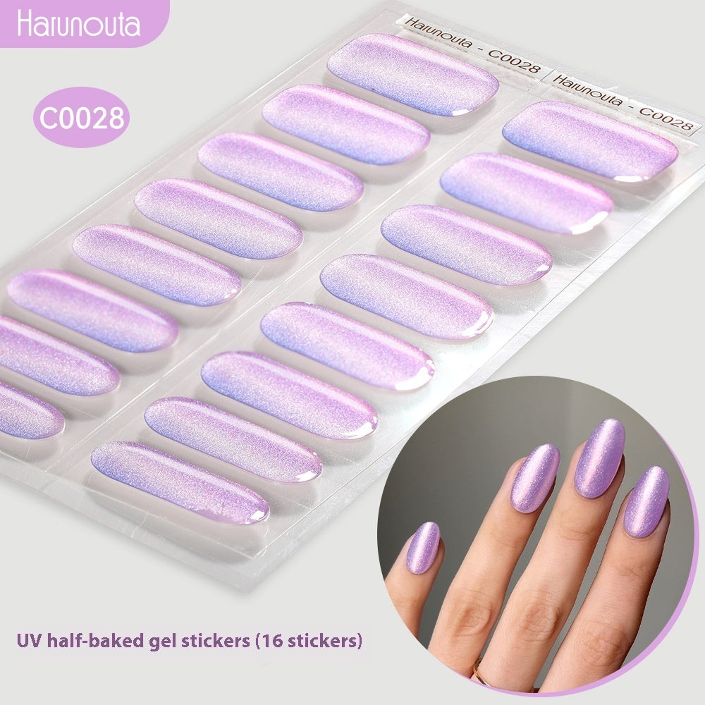 Nail Stickers UV Gel Nail Sticker Semi-curing