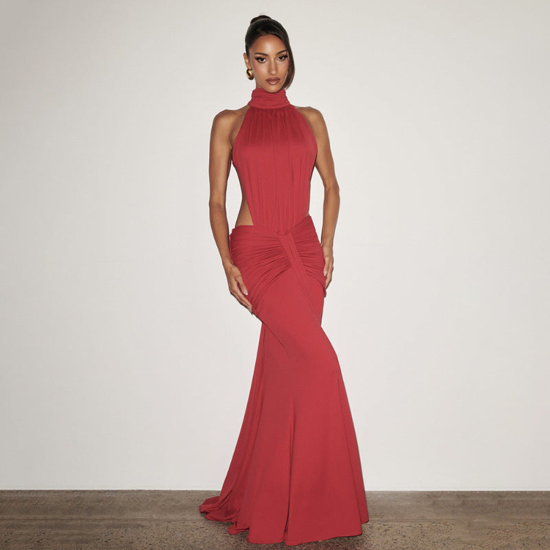 Womens European And American-style Fashionable Sexy Figure-hugging Dress