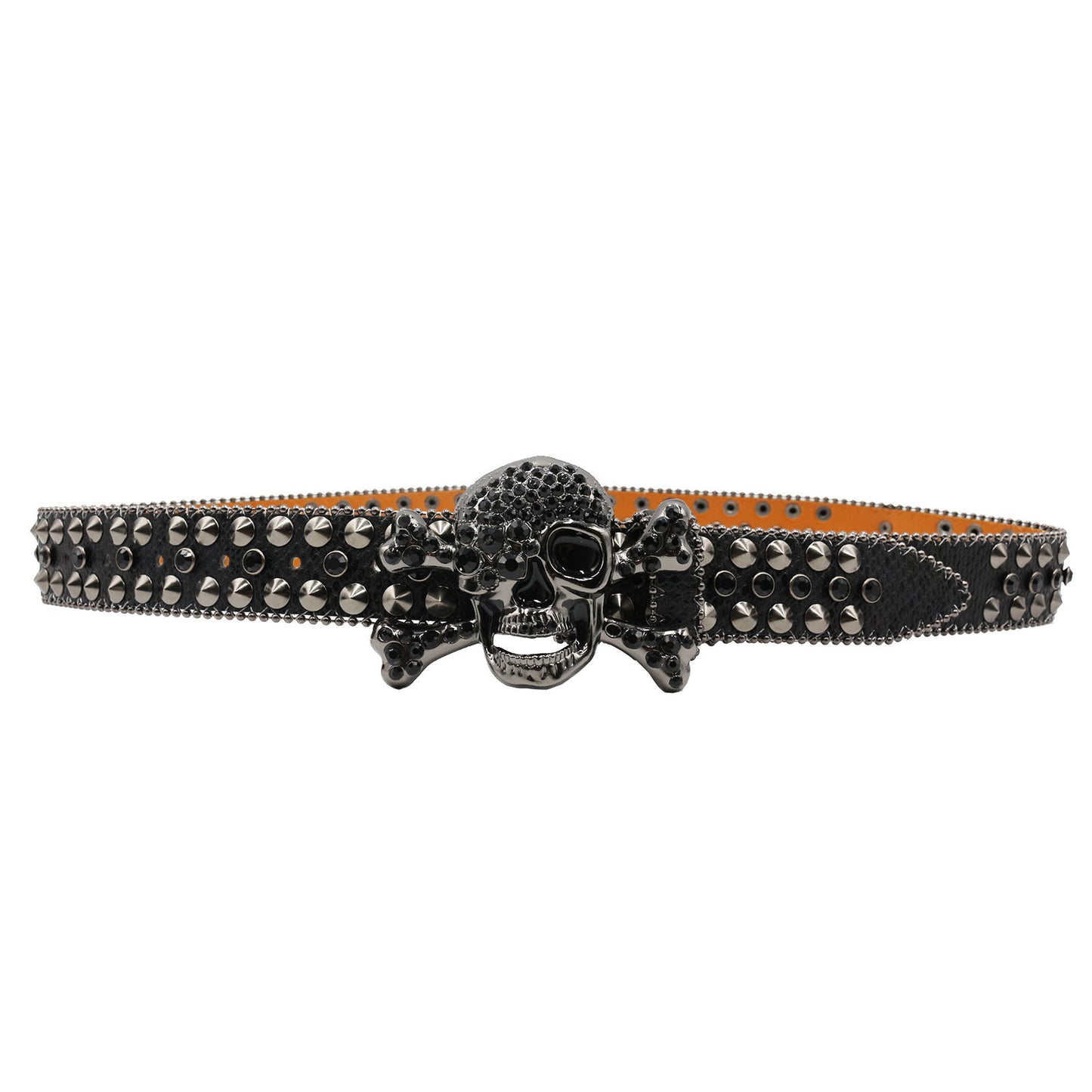 Rhinestone Women's Inlaid Rivet Snake Pattern Full Diamond Y2g Fashion Trend Belt