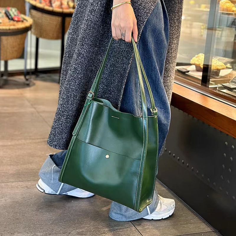 Commuter's All-matching Leather Large Capacity Women's Tote