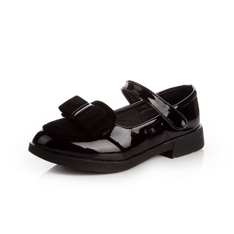 Girls' Fashion Casual Solid Color Leather Shoes