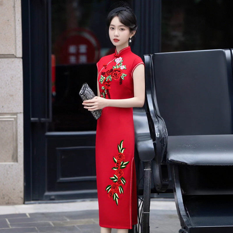 Chinese-style Cheongsamperfect For Everyday Wear Or Engagement Occasions