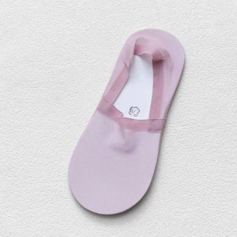 Women's Cotton Bottom Silicone Non-Slip Solid Color Boat Socks