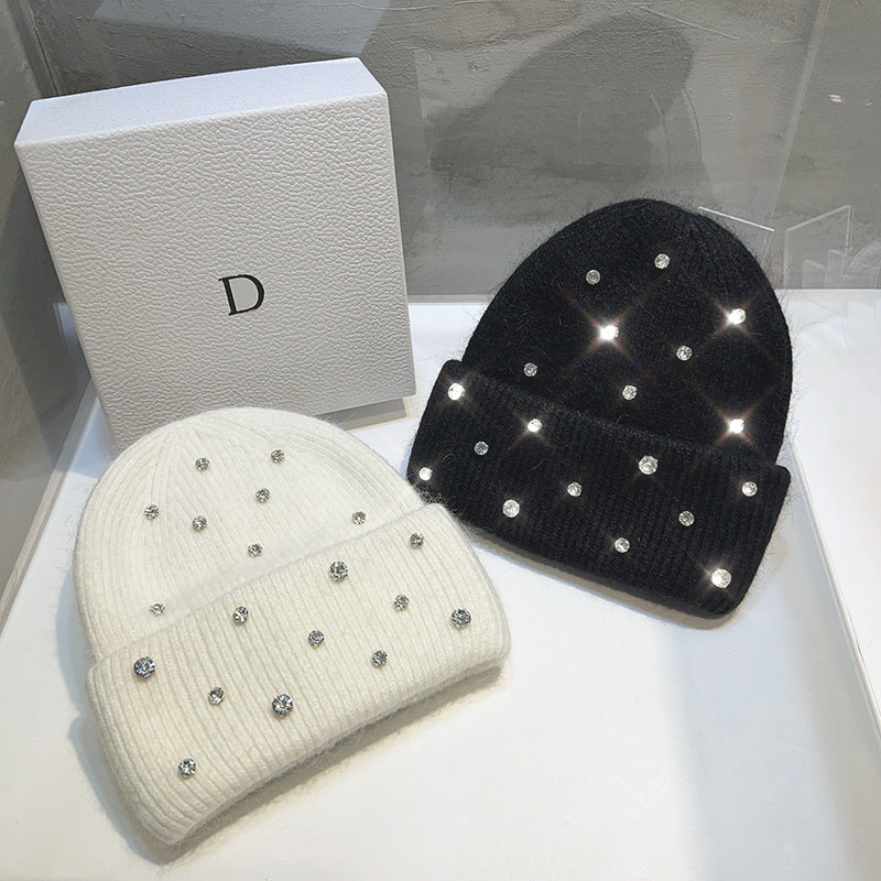 Autumn-Winter Warm And Thickening Trend All-match Sweet Knitted Toque
