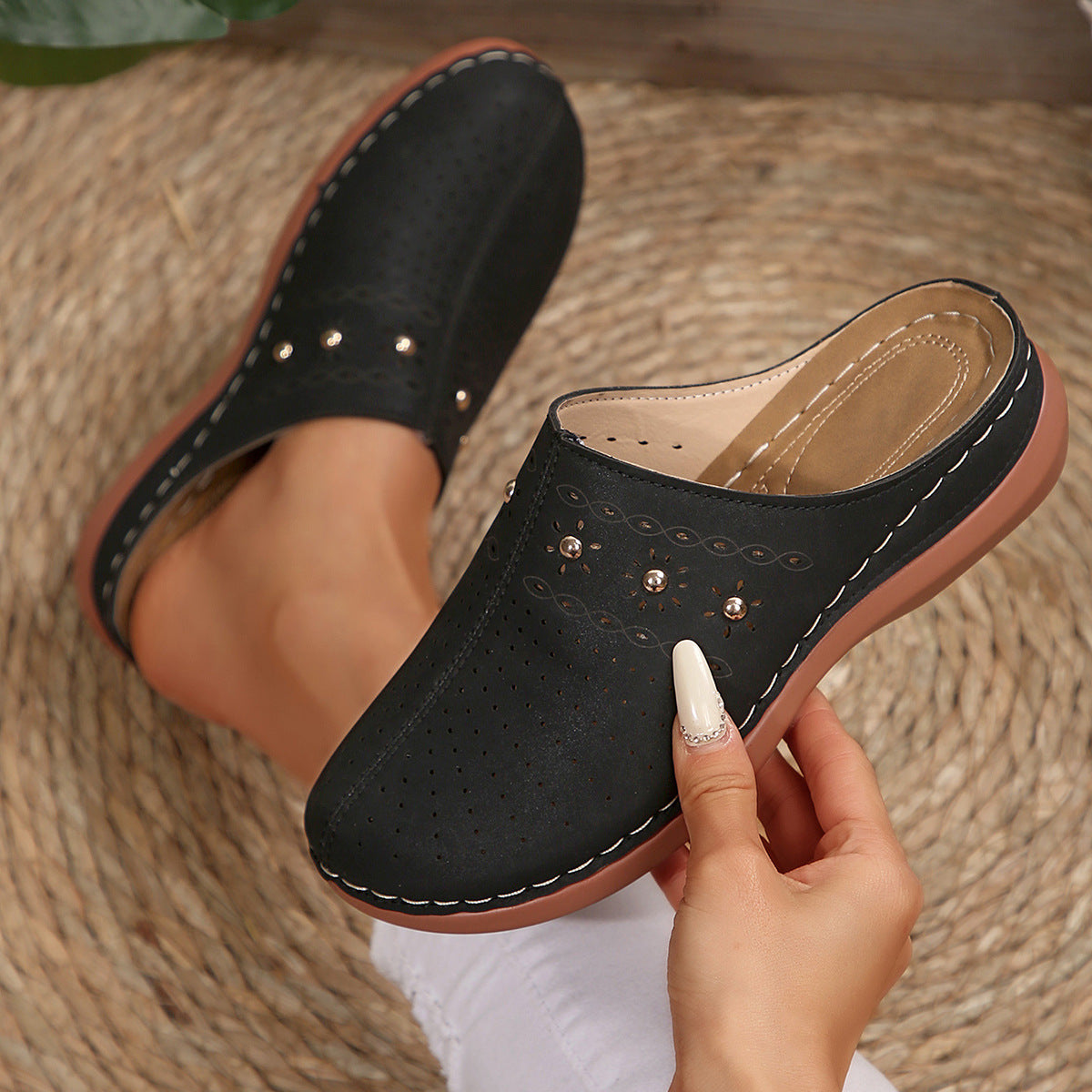 Women's Toe Covered Platform Slippers