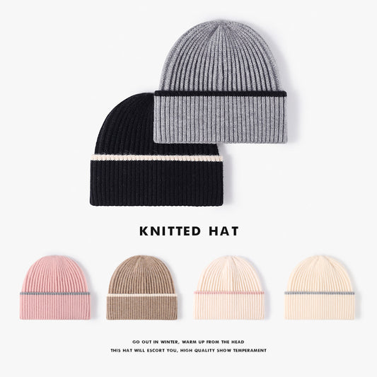 Simple Warm Thickened Knitted Hat