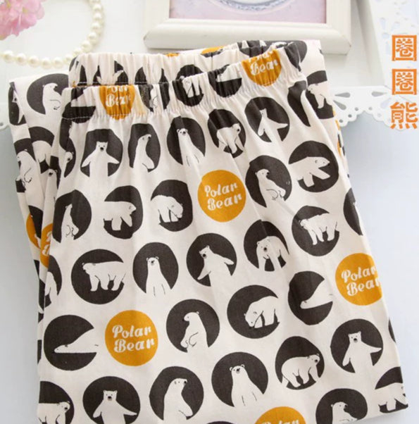 Pajama Pants Pure Cotton Cartoon Large Size Casual Simple Loose And Cute Home Pants Women