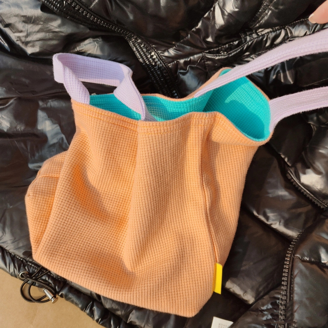 Cute Blue Contrast Tote Bag