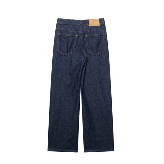 Summer European And American Style High Waist Loose Trousers Straight Wide Leg Pants