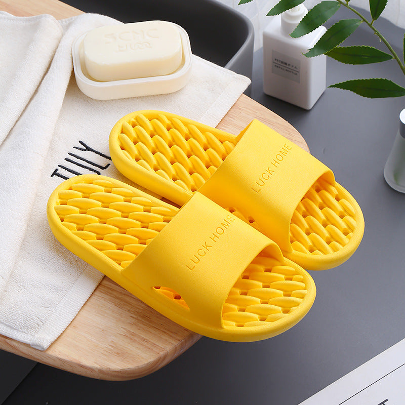 Home Plastic Couple Hotel Slippers
