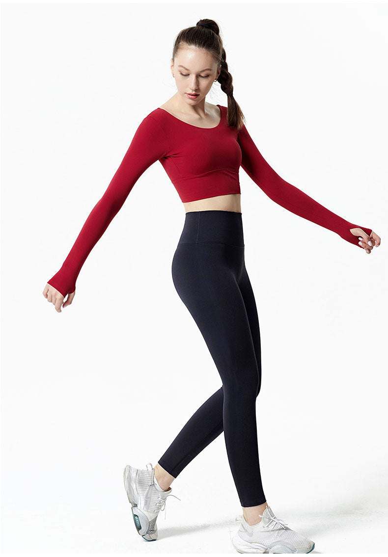 No T Line High Waist With Fleece Fitness Pants