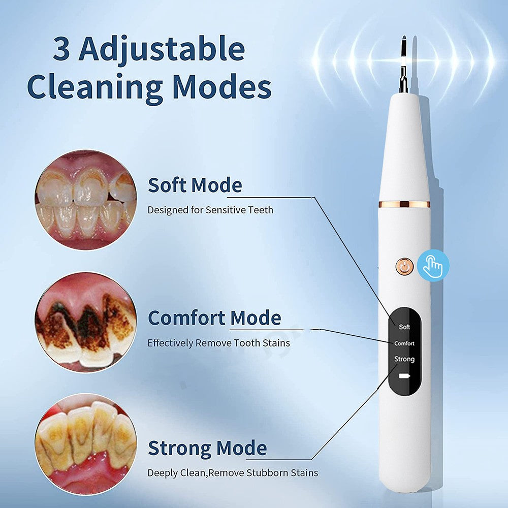 Portable Two In One Dental Cleaner For Removing Calculus And Tartar