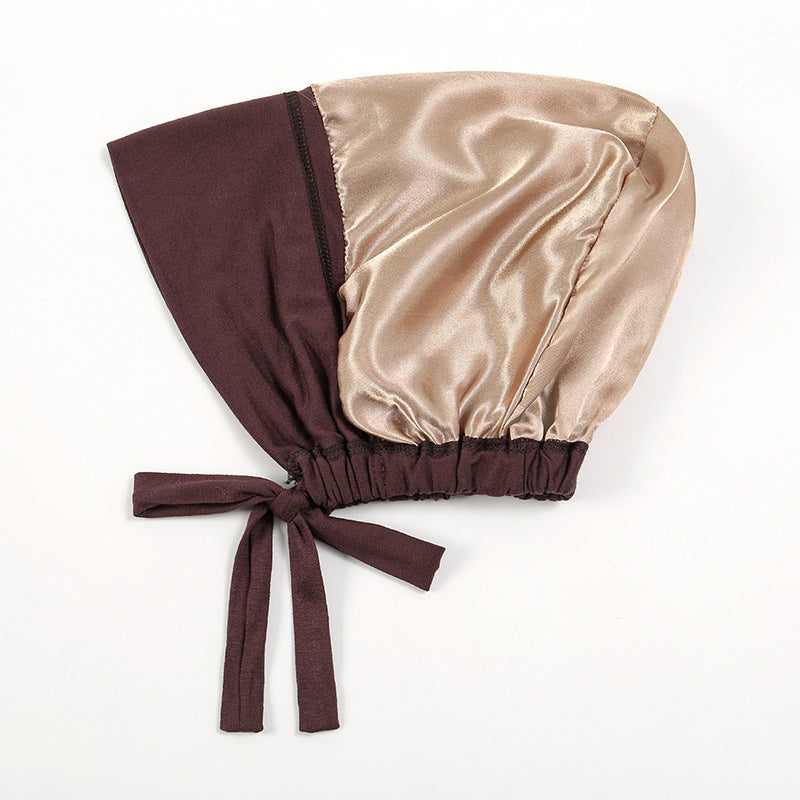 Women's Fashion Simple Mercerized Cotton Elastic Elastic Lace-up Ethnic Headscarf