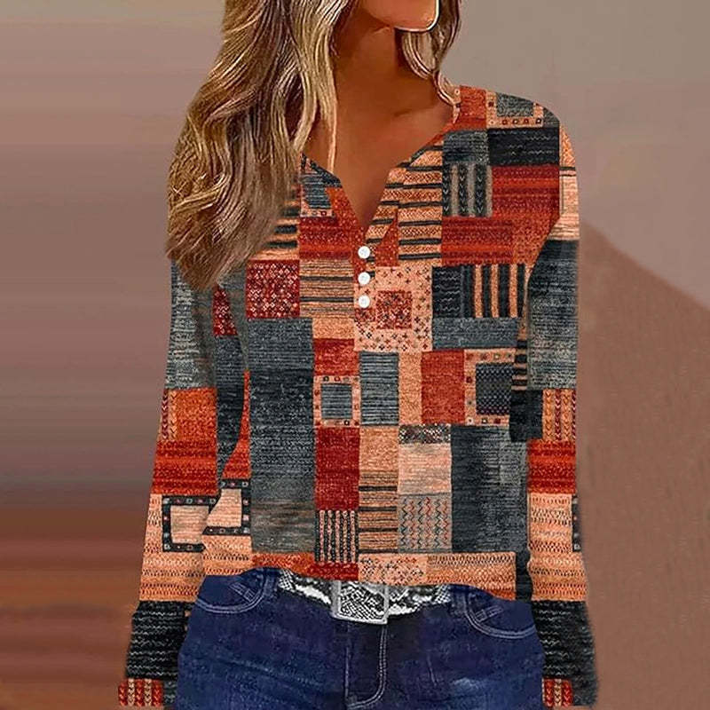 European And American Sweet Casual T-shirt 3D Digital Top