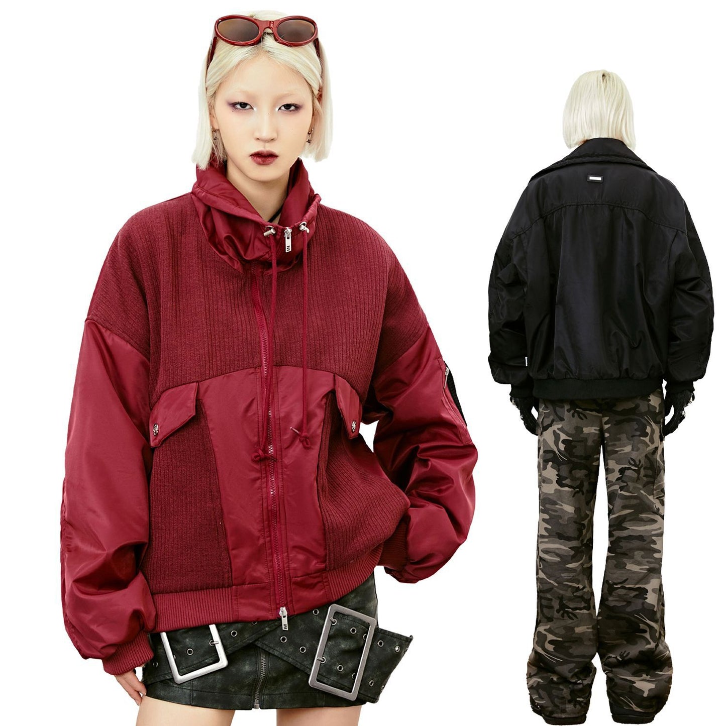 Men's And Women's Solid Color Pilot Loose Jacket