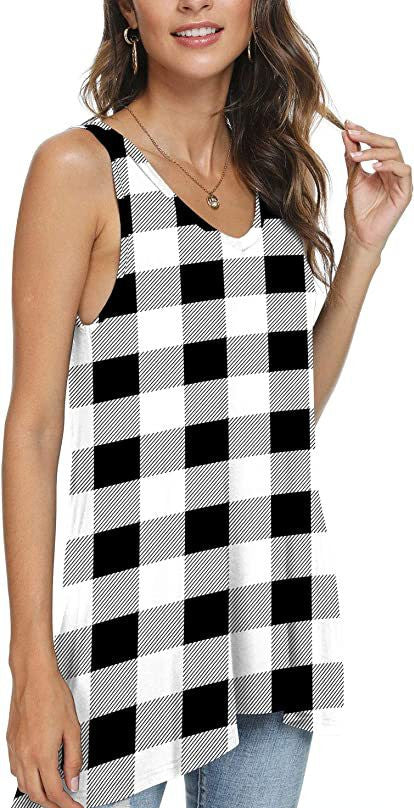 Women's Summer Casual V-Neck Loose Short Sleeve Top T-Shirt