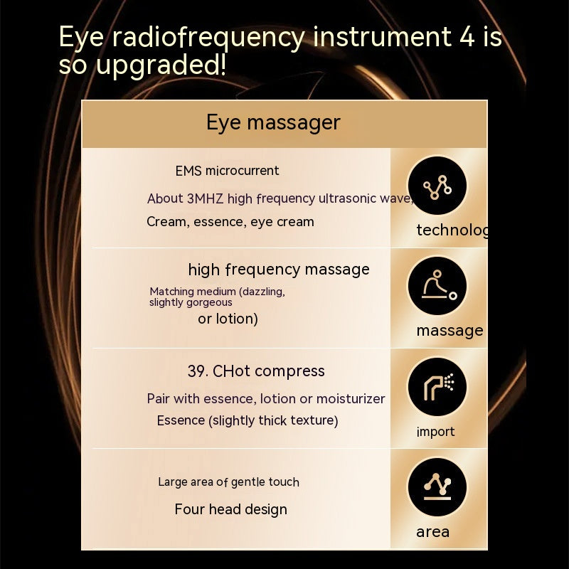 Multifunctional Eye Massager Household RF Radio Frequency Beauty Instrument
