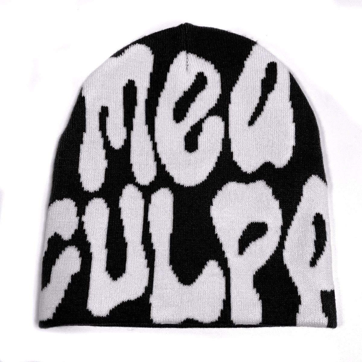 Jacquard Double-sided Acrylic Knitted Hat Without Curling Edges