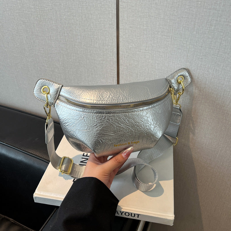 Stylish Casual Shoulder Bag With A Wide Strap For Crossbody Wear