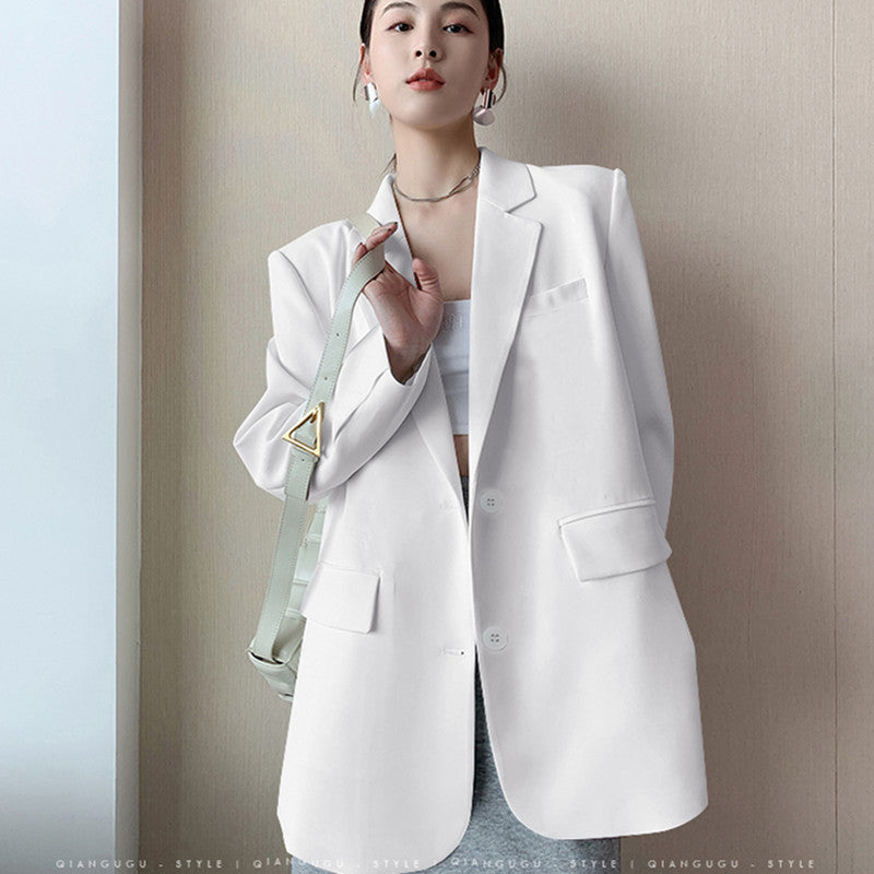Women's Solid Color Casual Korean Loose Jacket