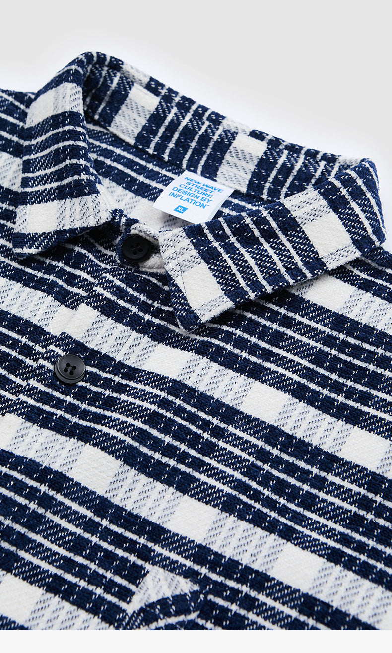 Men's Heavy Striped Long Sleeved Shirt