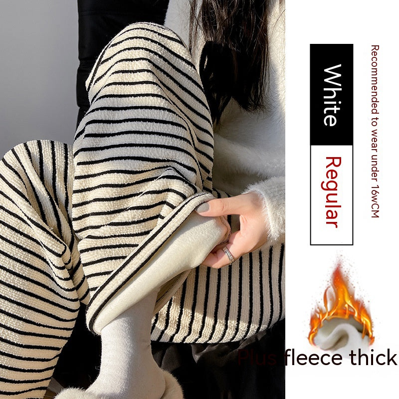 Knitted Striped Wide-leg Pants Children