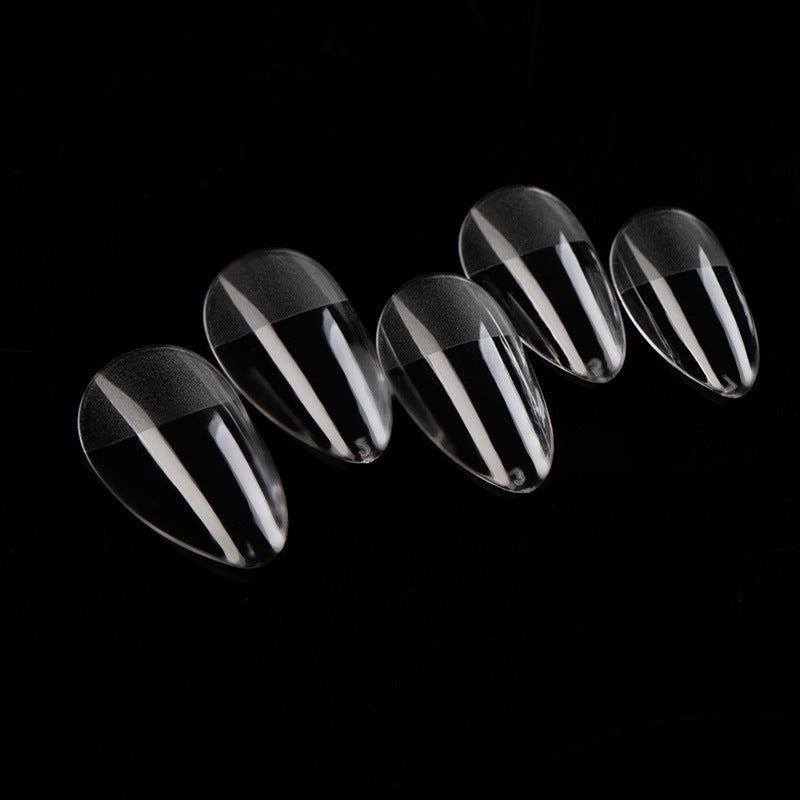 High Quality Transparent Seamless Square Long Ballet Frosted Fake Nails