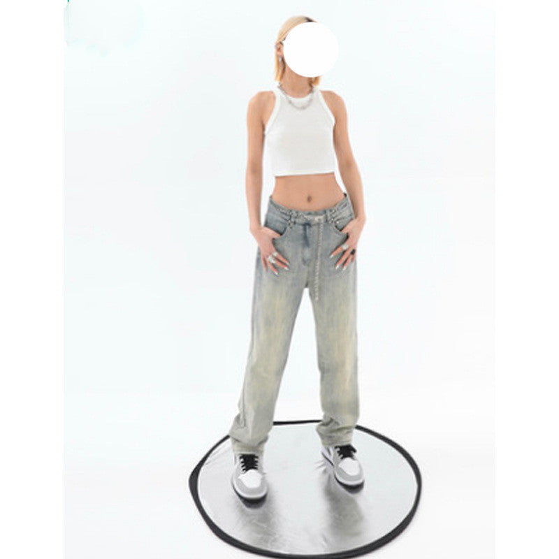 Women's Street Wash Distressed Casual Pants
