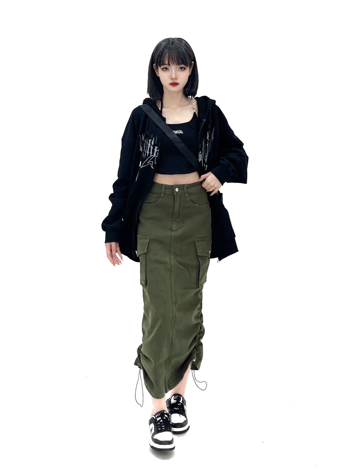 American Spice Girl Top Loose Printing Sweater