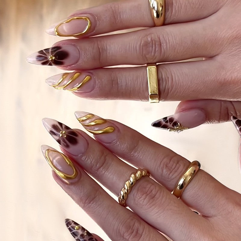Wear Nail Tip Electroplating Removable Fake Nail Patch Finished Product