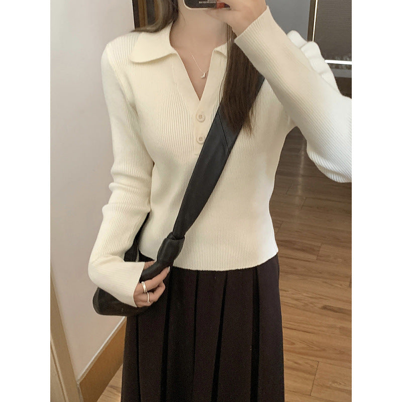 Slim Fit Inner Wear Sweater Slimming Top