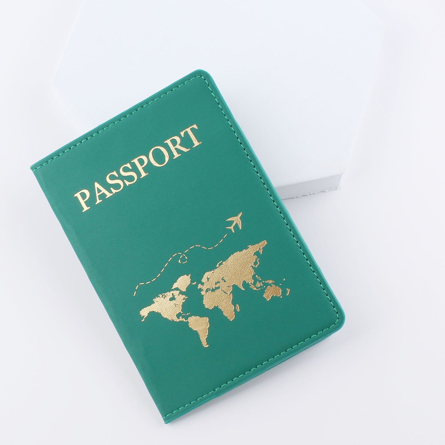 Leather Passport Holder Gift Travel Document Case Passport Protector