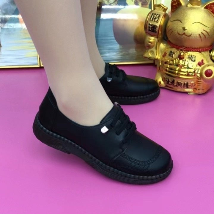 Soft Leather Women's Thin Shoes Beef Tendon Soft Bottom Soft Surface Non-slip