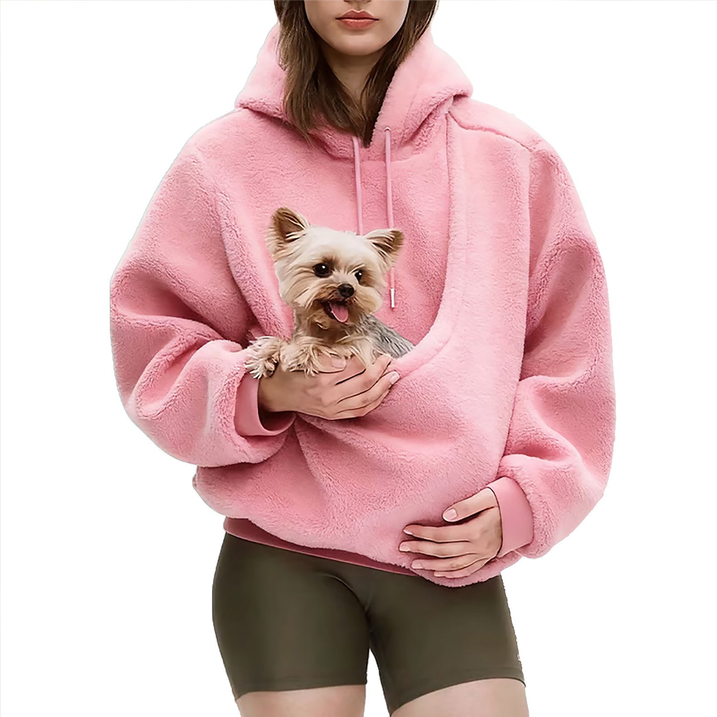 New Women's Loose Plaid Pullover Fleece Sweatshirt