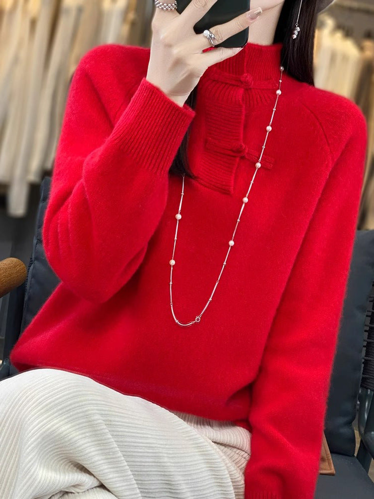 National Style Sweater Sweater Thickened Warm Stylish Shirt Long Sleeve