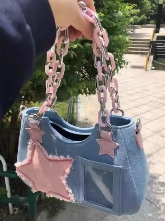 Sweet Denim XINGX One-shoulder Japanese Portable Messenger Bag