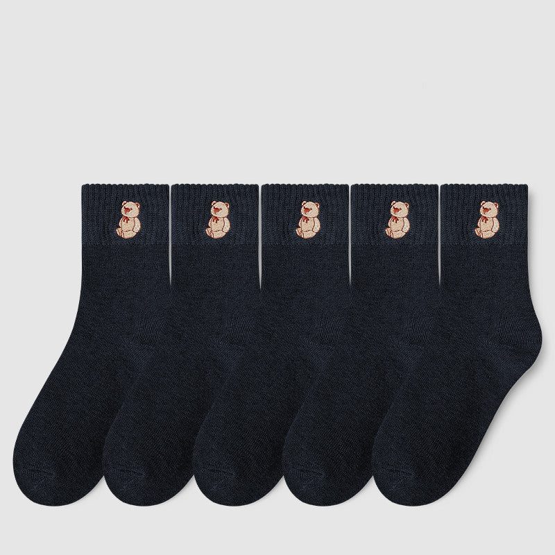 Women's Fashion Terry Padded Warm Solid Colour Socks