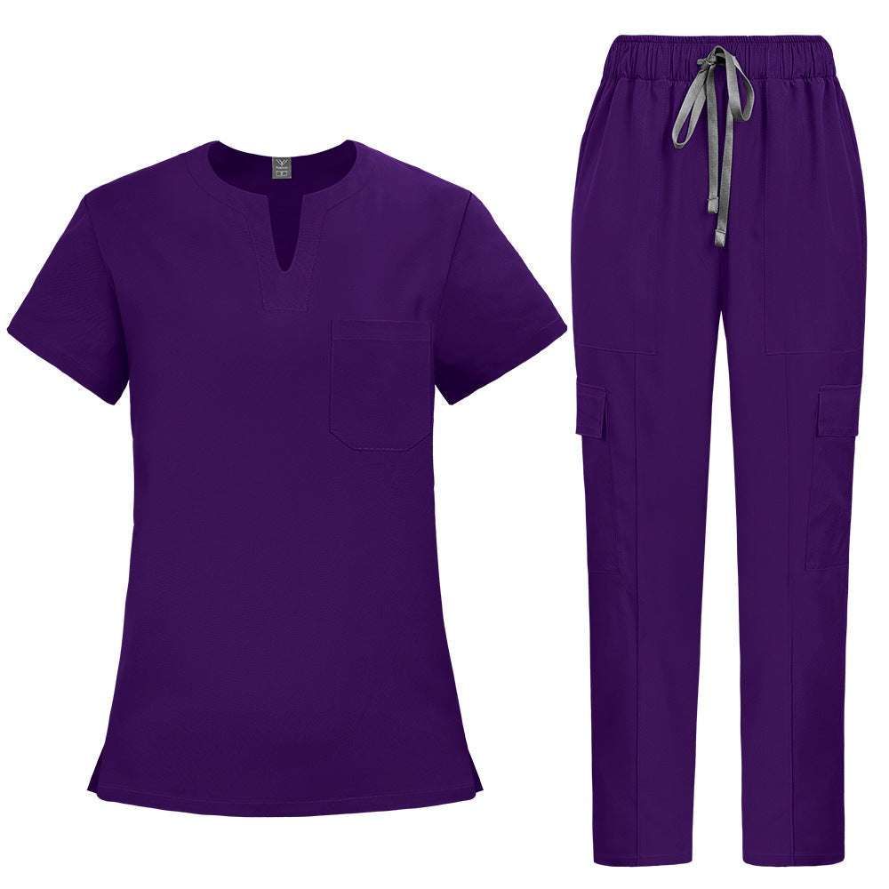 Simple Straight-cut Hand-washing Suit For Nurses