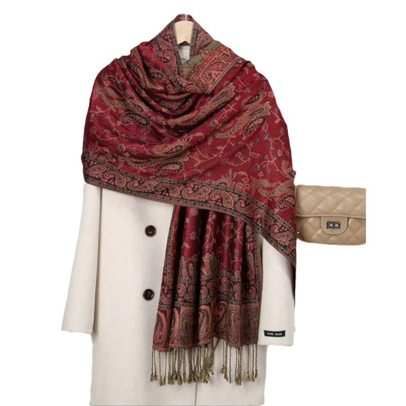 Bøhmisk Vintage Kvast Cashew Broderi Etnisk Stil Talma