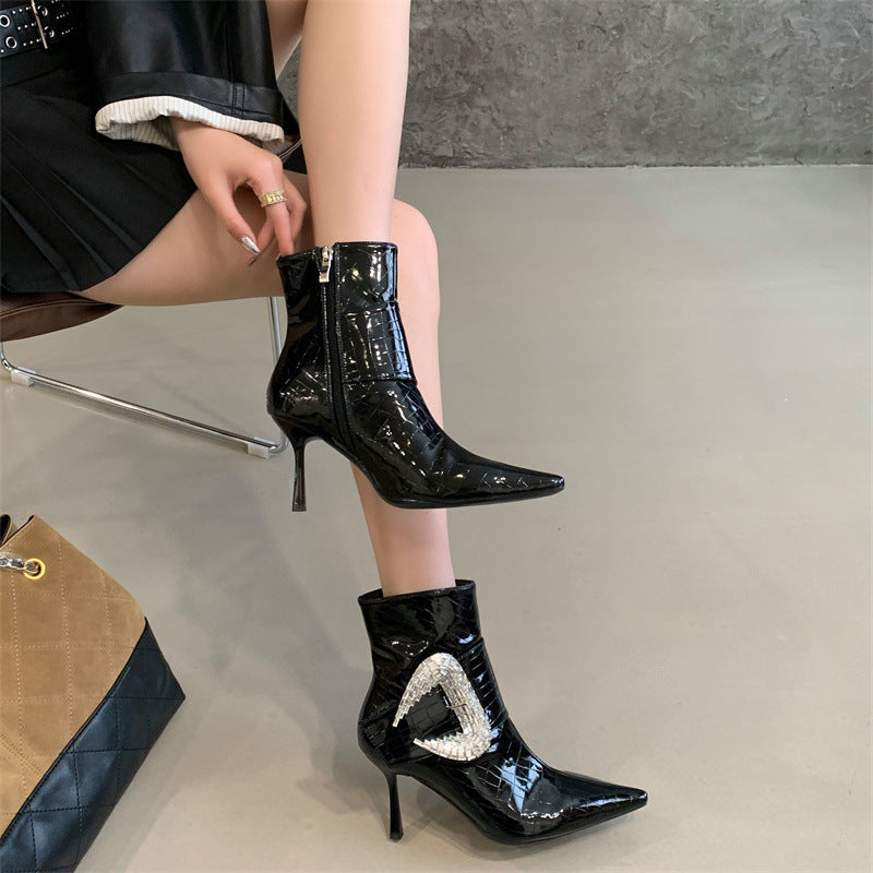 Rhinestone Sexy High-Heel Fashion Boots For Women